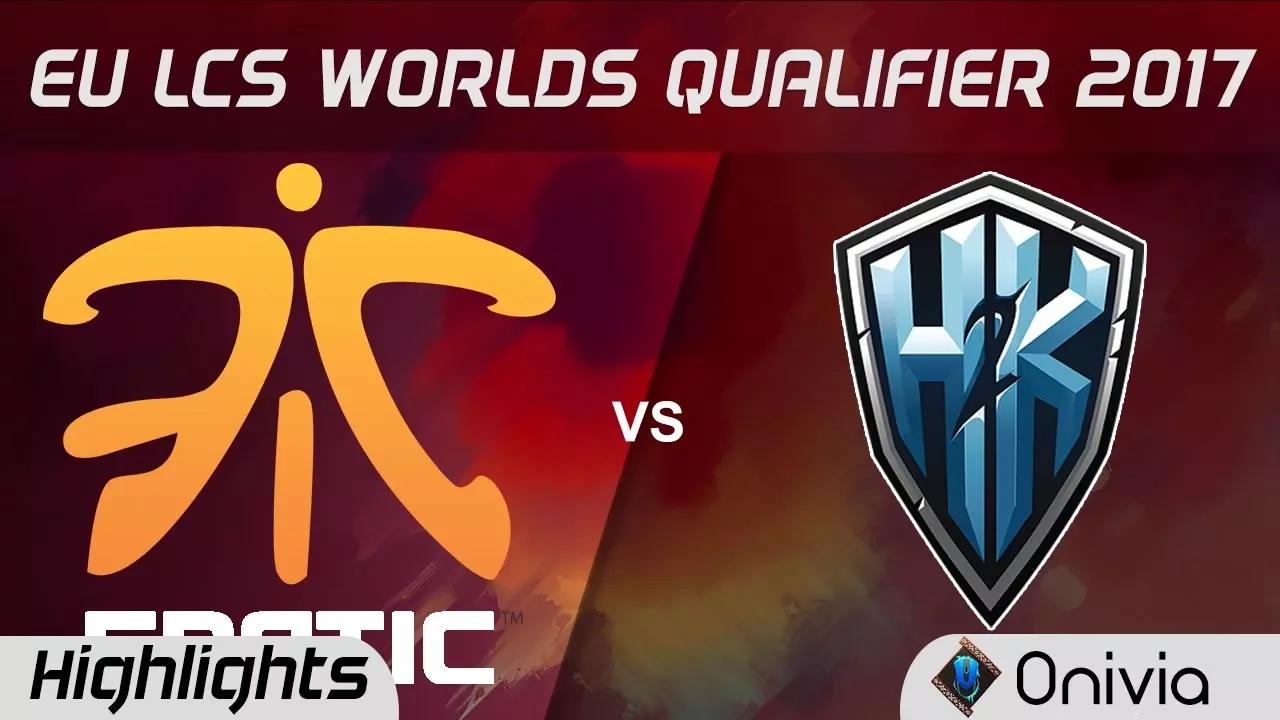 FNC vs  H2K Highlights Game 1 LCS Worlds Qualifier 2017 Fnatic vs  H2K Gaming by Onivia thumbnail