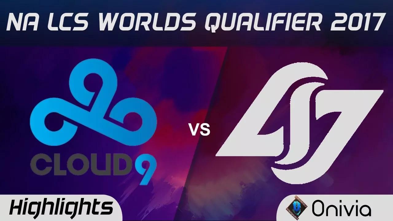 C9 vs  CLG Highlights Game 1 NA LCS Worlds Qualifier 2017 Cloud9 vs  Counter Logic Gaming by Onivia thumbnail