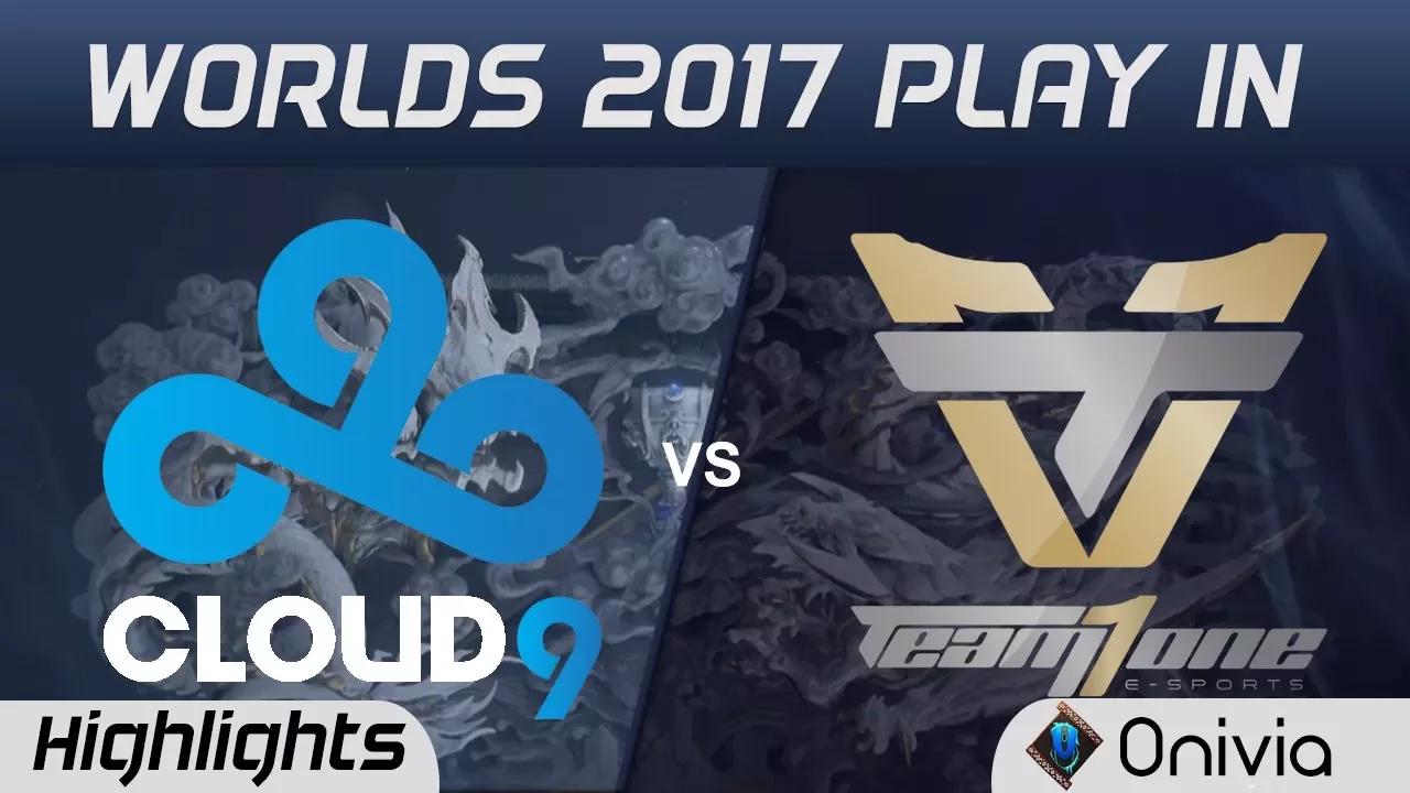 C9 vs ONE Highlights WORLDS 2017 Play In Cloud9 vs Team One by Onivia thumbnail