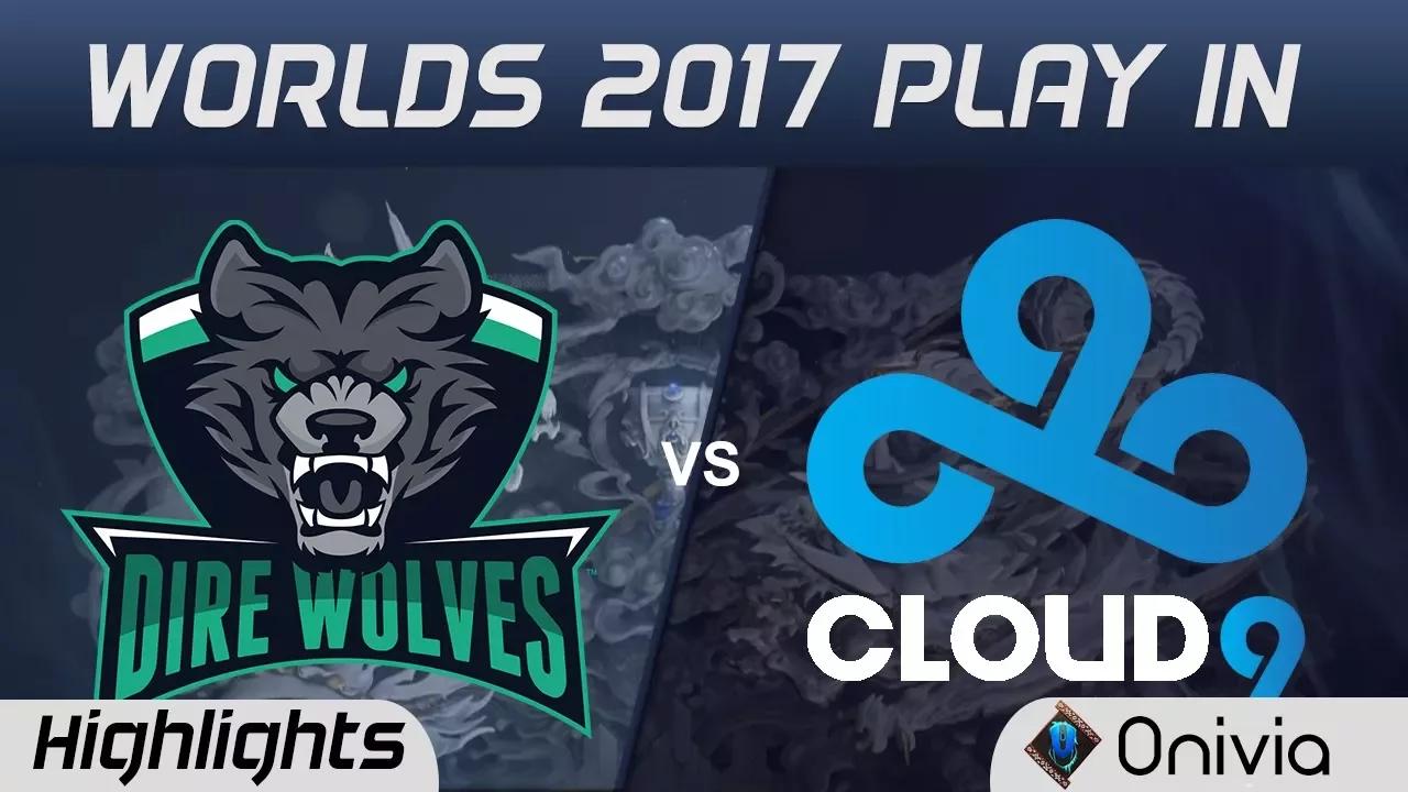 DW vs C9 Highlights WORLDS 2017 Play In Dire Wolves vs Cloud9 by Onivia thumbnail