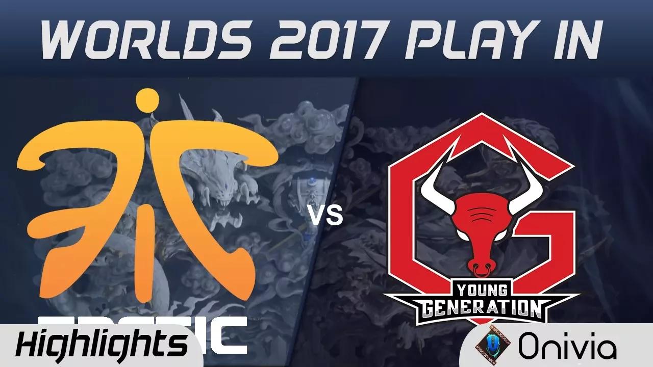 FNC vs YG Highlights World Championship 2017 Play In Fnatic vs Young Generation by Onivia thumbnail