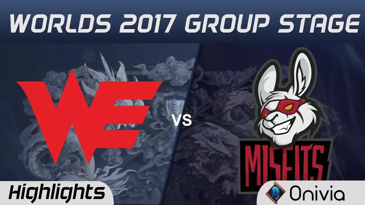 WE vs MSF Highlights World Championship 2017 Group Stage Team WE vs Misfits by Onivia thumbnail