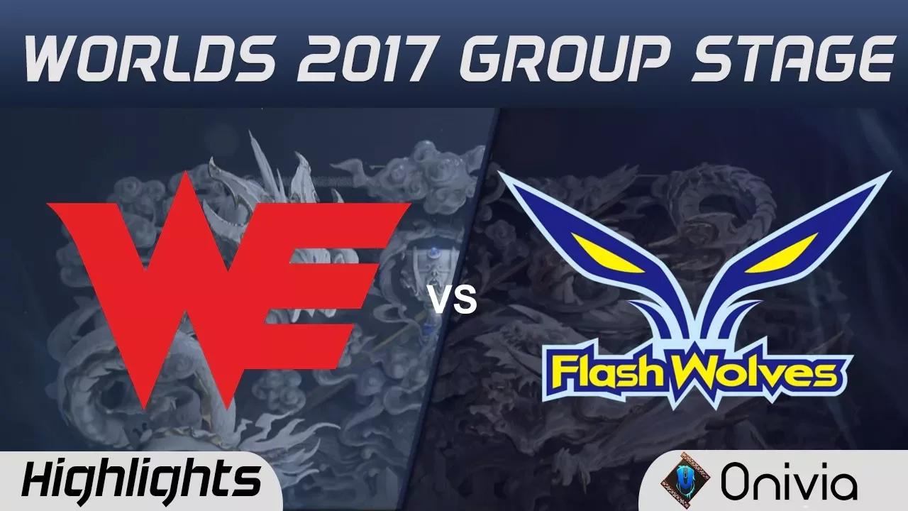 WE vs FW Highlights World Championship 2017 Group Stage Team WE vs Flash Wolves by Onivia thumbnail