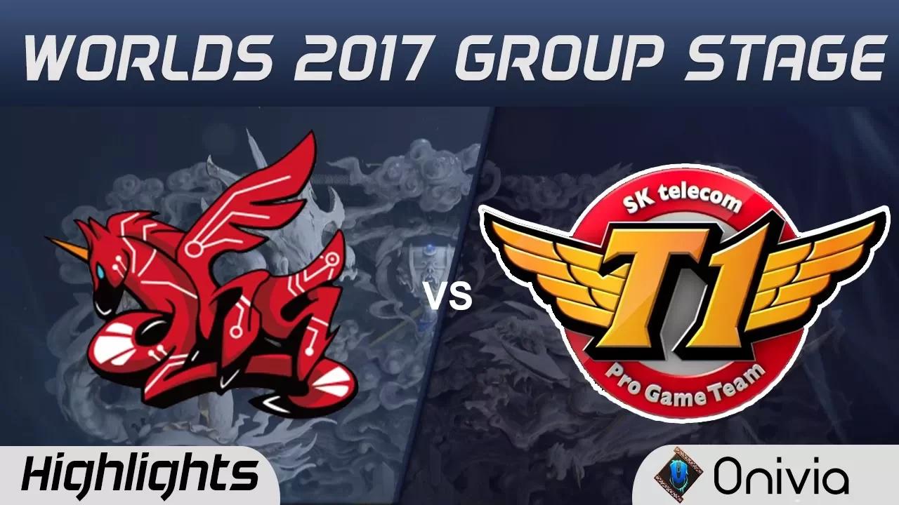 AHQ vs SKT   Highlights World Championship 2017 Group Stage AHQ Esports vs SK Telecom T1 by Onivia thumbnail