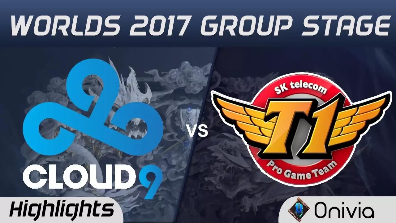 C9 vs SKT   Highlights World Championship 2017 Group Stage Cloud9 vs SK Telecom T1 by Onivia thumbnail