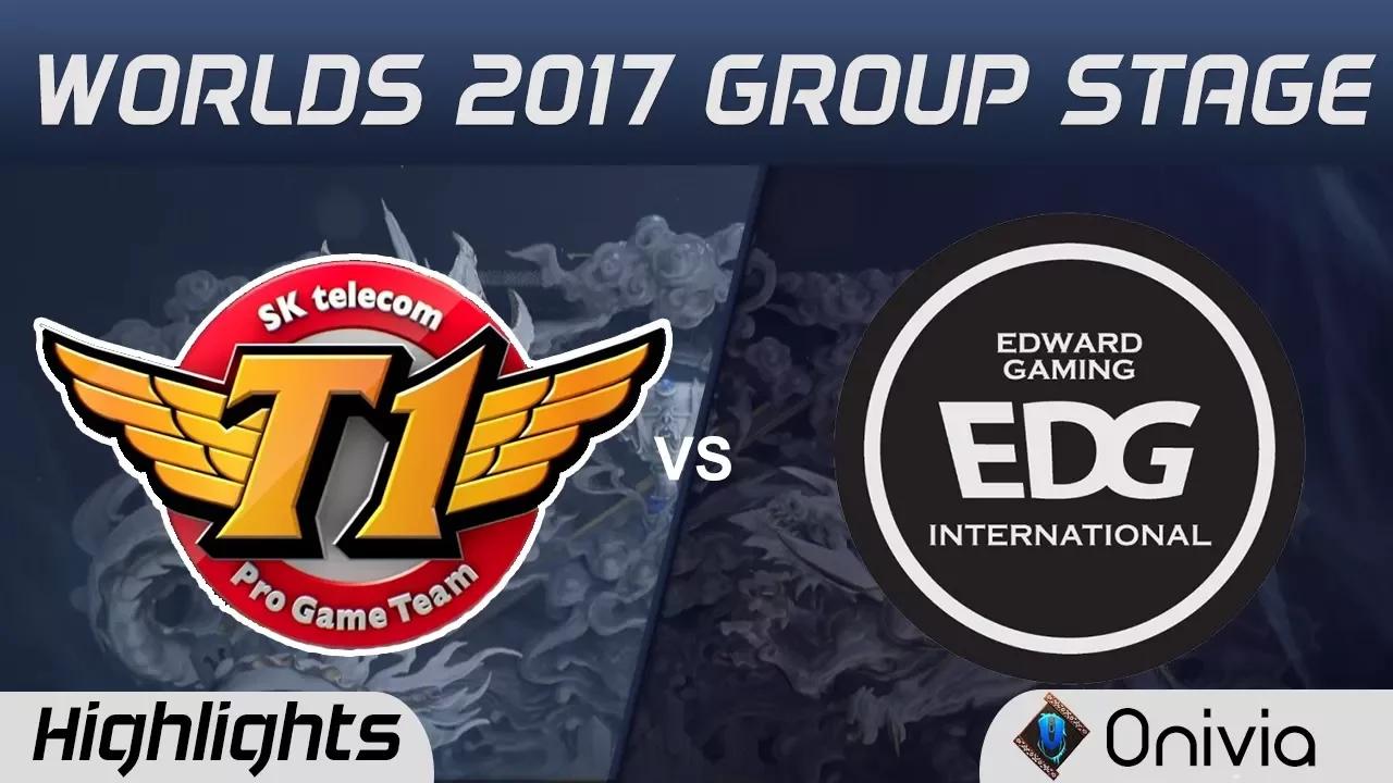 SKT vs EDG   Highlights World Championship 2017 Group Stage SK Telecom T1 vs Edward Gaming by Onivia thumbnail