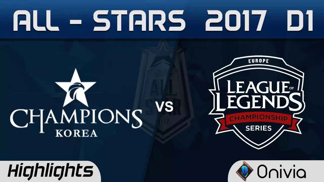 LCK vs EU LCS Highlights ALL Stars 2017 by Onivia thumbnail