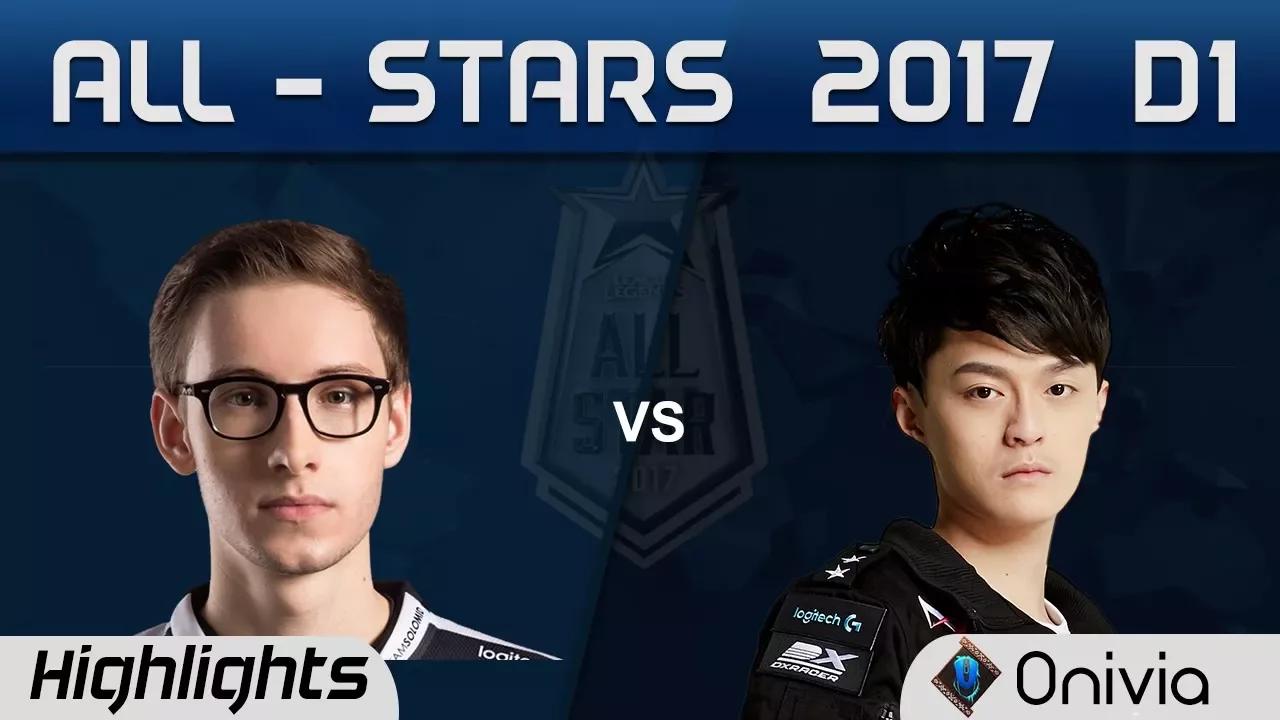 Bjergsen vs FOFO 1 vs 1 ALL Stars 2017 Day 1 by Onivia thumbnail