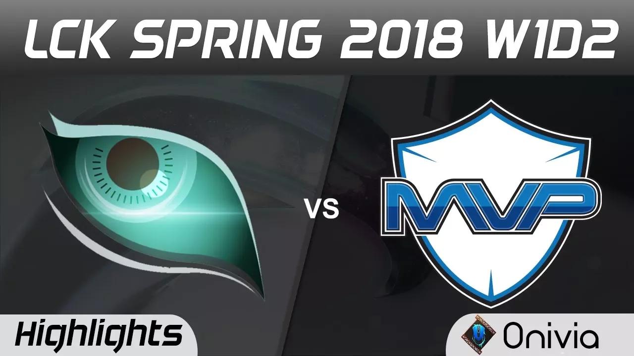 KDM vs MVP Highlights Game 1 LCK Spring 2018 Kongdoo Monster vs MVP by Onivia thumbnail