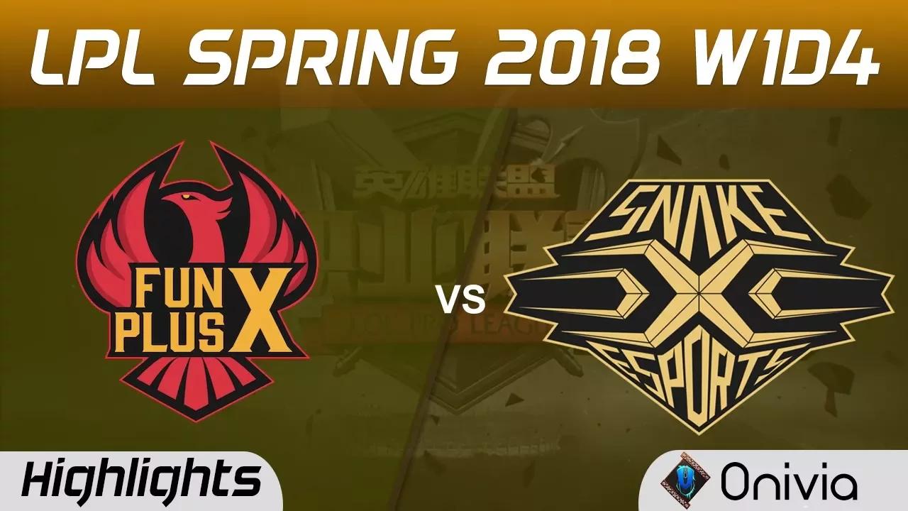 FPX vs SS Highlights Game 3 LPL Spring 2018 W1D4 FunPlus Phoenix vs Snake by Onivia thumbnail