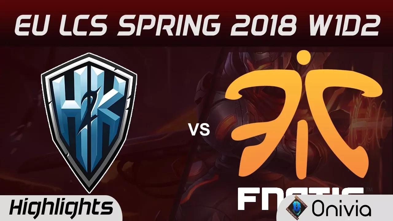 H2K vs FNC Highlights EU LCS Spring 2018 W1D2 H2K Gaming vs Fnatic by Onivia thumbnail