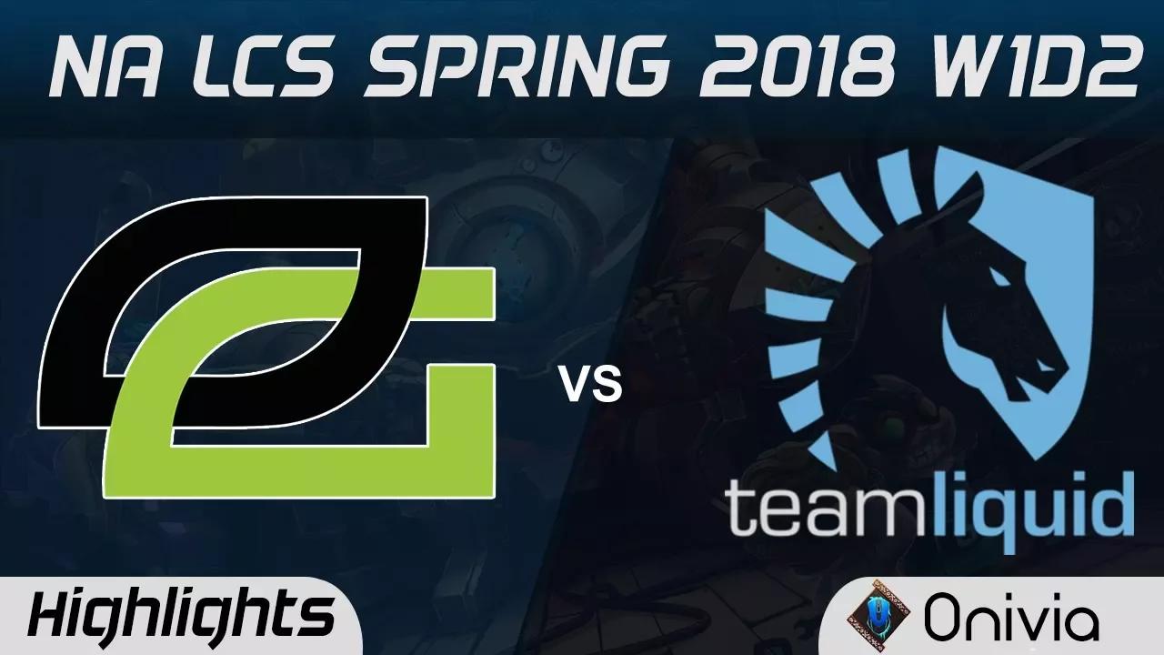 OPT vs TL Highlights NA LCS Spring 2018 W1D2 Optic Gaming vs Team Liquid by Onivia thumbnail