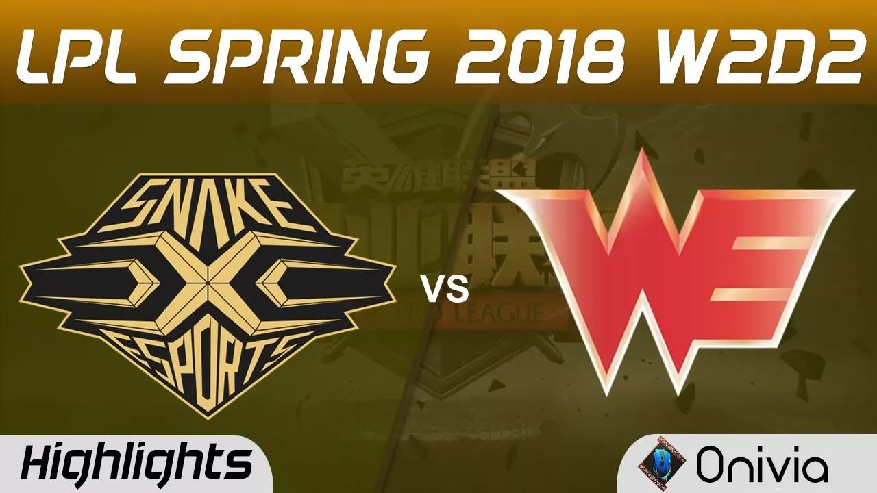 SS vs WE Highlights Game 1 LPL Spring 2018 W2D1 Snake vs Team WE by Onivia thumbnail