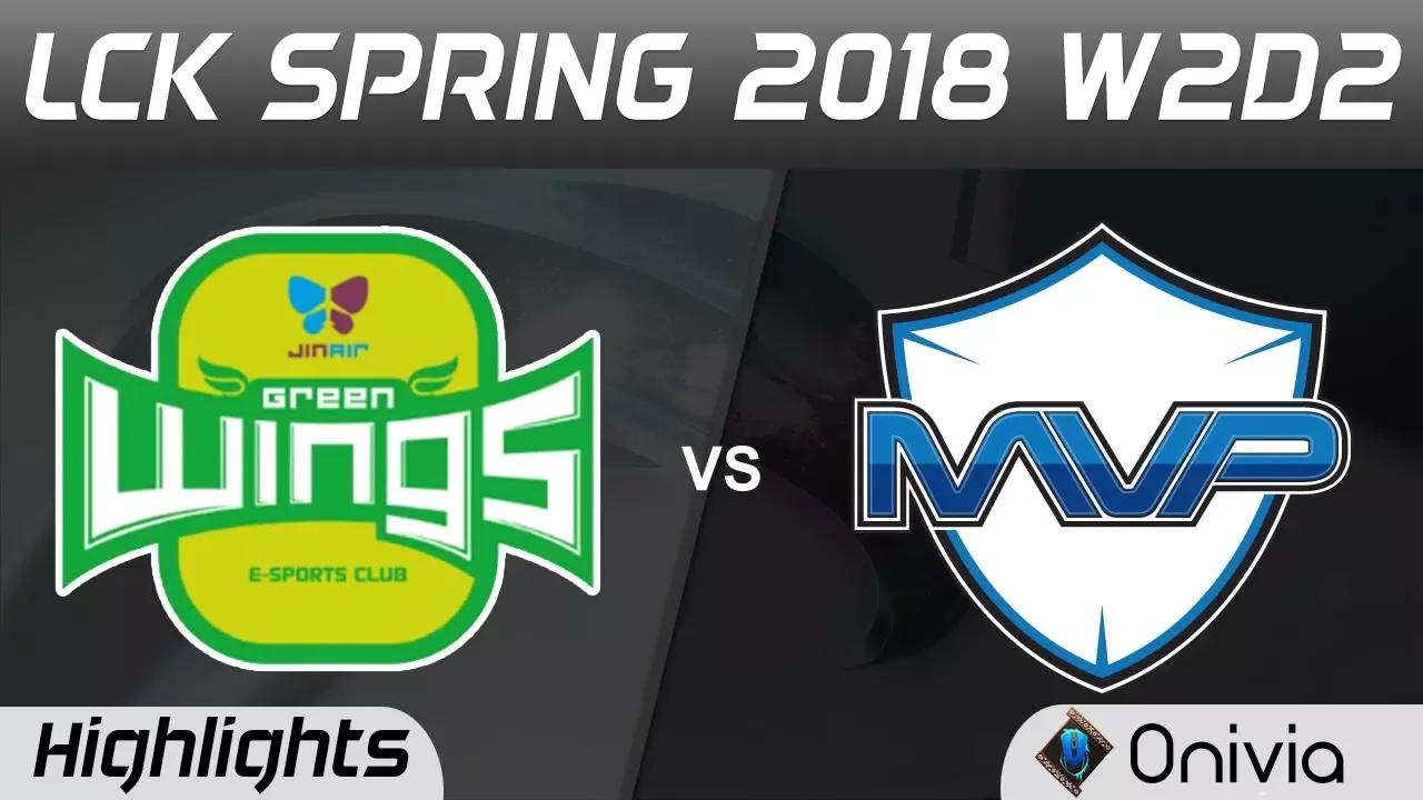 JAG vs MVP Highlights Game 2 LCK Spring 2018 W2D2 JinAir Green Wings vs MVP by Onivia thumbnail