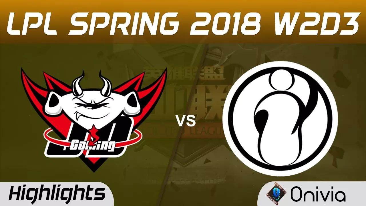 JDG vs IG Highlights Game 1 LPL Spring 2018 W2D3 JD Gaming vs Invictus Gaming by Onivia thumbnail