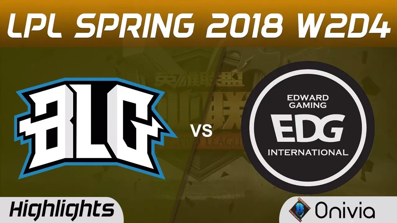 BLG vs EDG Highlights Game 2 LPL Spring 2018 W2D4 Bilibili Gaming vs Edward Gaming by Onivia thumbnail