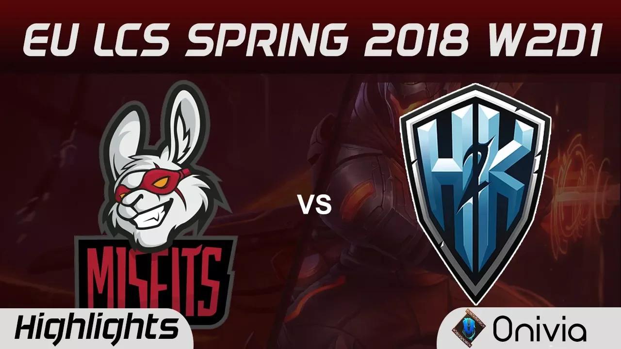 MSF vs H2K Highlights EU LCS Spring 2018 W2D1 Misfits Gaming vs H2K Gaming by Onivia thumbnail