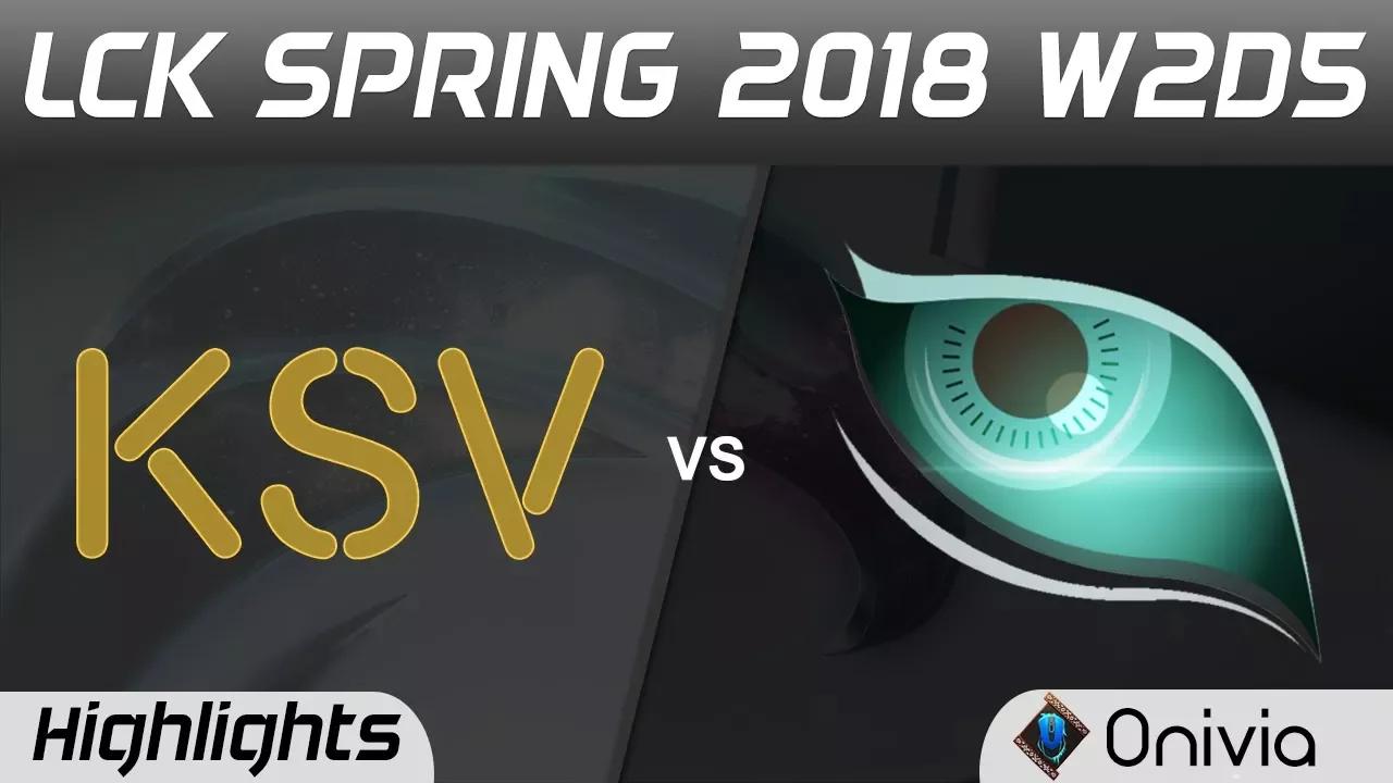 KSV vs KDM Highlights Game 1 LCK Spring 2018 W2D5 KSV Esports vs Kongdoo Monster by Onivia thumbnail