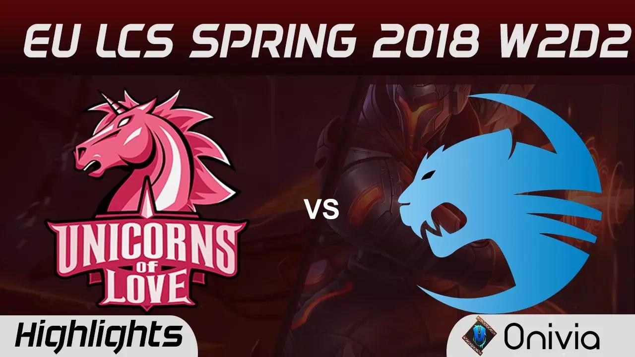 UOL vs ROC Highlights EU LCS Spring 2018 W2D2 Unicorns Of Love vs Team ROCCAT by Onivia thumbnail