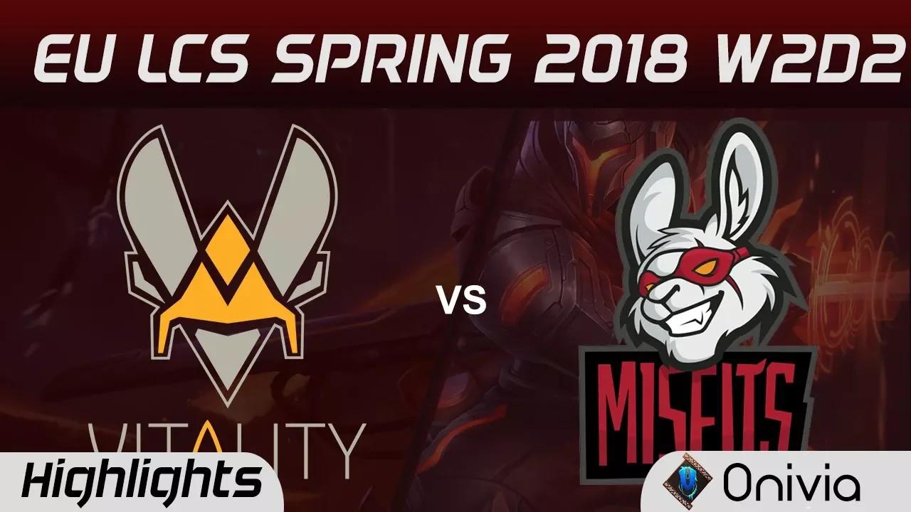 VIT vs MSF Highlights EU LCS Spring 2018 W2D2 Team Vitality vs Misfits Gaming by Onivia thumbnail