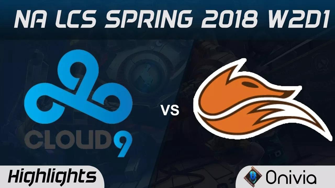 C9 vs FOX Highlights NA LCS Spring 2018 W2D1 Cloud9 vs Echo Fox by Onivia thumbnail