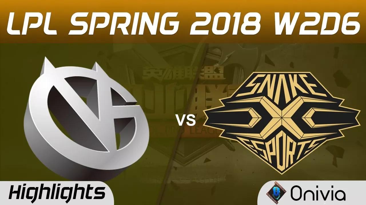 VG vs SS Highlights Game 2 LPL Spring 2018 W2D6 Vici Gaming vs Snake by Onivia thumbnail