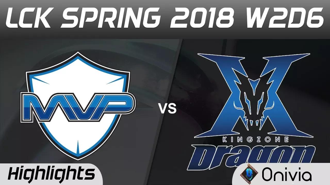 MVP vs KZ Highlights Game 2 LCK Spring 2018 W2D6 MVP vs KingZone DragonX by Onivia thumbnail