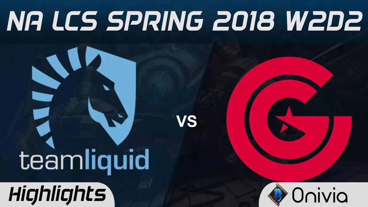 TL vs CG Highlights NA LCS Spring 2018 W2D2 Team Liquid vs Clutch Gaming by Onivia thumbnail