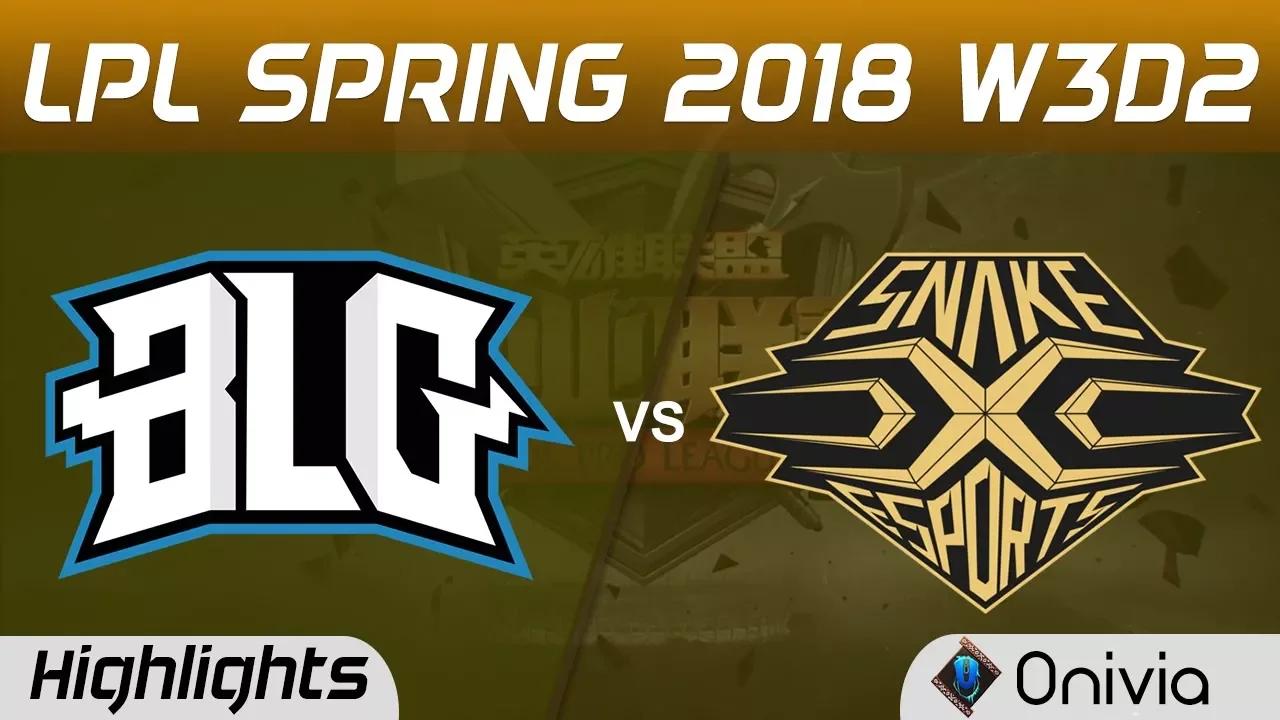 BLG vs SS Highlights Game 2 LPL Spring 2018 W3D2 Bilibili Gaming vs Snake by Onivia thumbnail