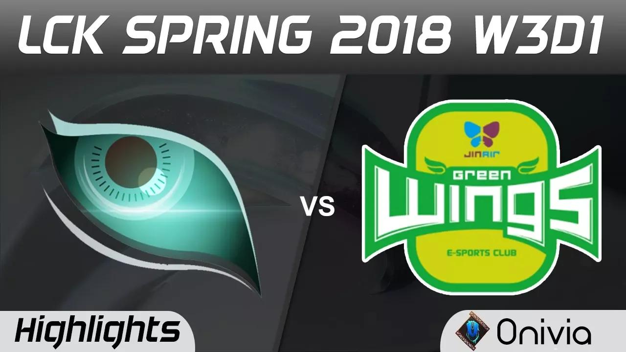 KDM vs JAG Highlights Game 2 LCK Spring 2018 W3D1 Kongdoo Monster vs JinAir Green Wings by Onivia thumbnail