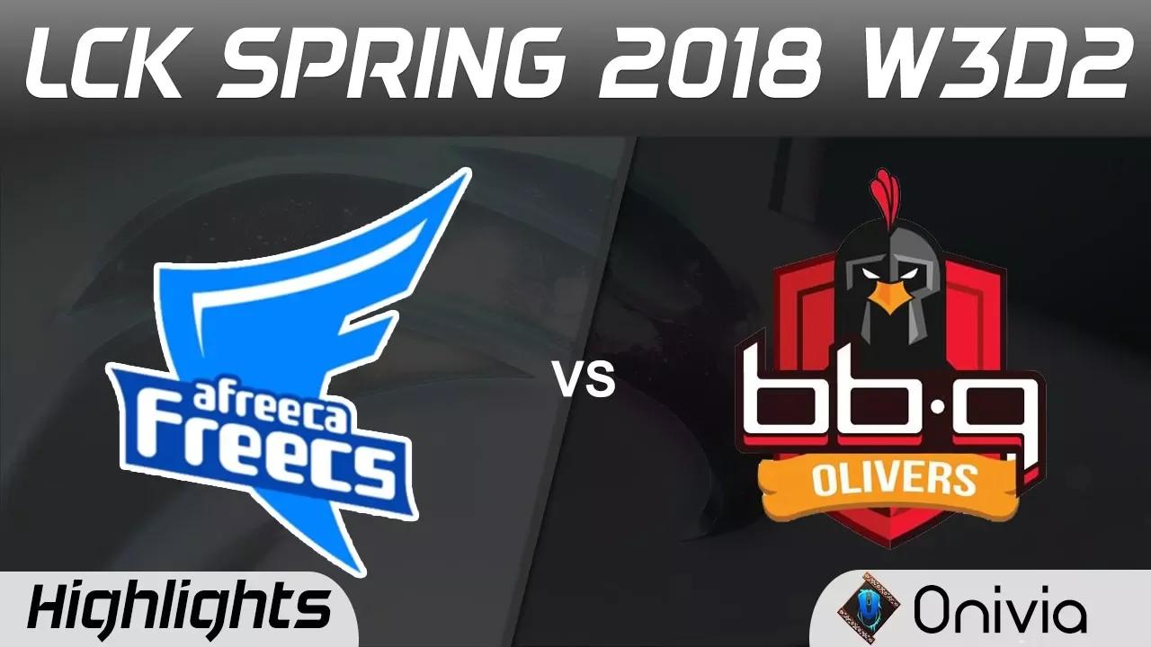 AFS vs BBQ Highlights Game 1 LCK Spring 2018 W3D2 Afreeca Freecs vs BBQ Olivers by Onivia thumbnail