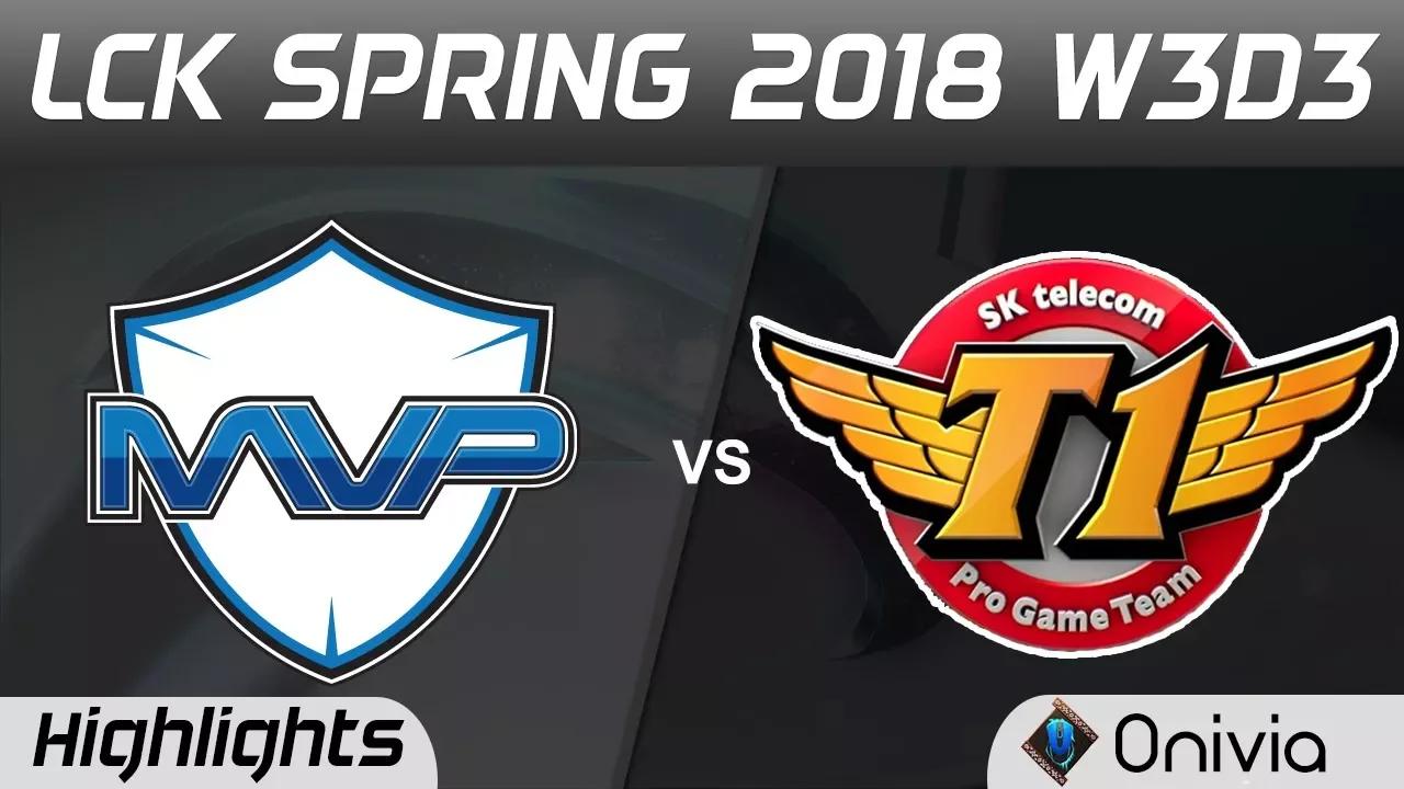 MVP vs SKT Highlights Game 2 LCK Spring 2018 W3D3 MVP vs SK Telecom T1 by Onivia thumbnail