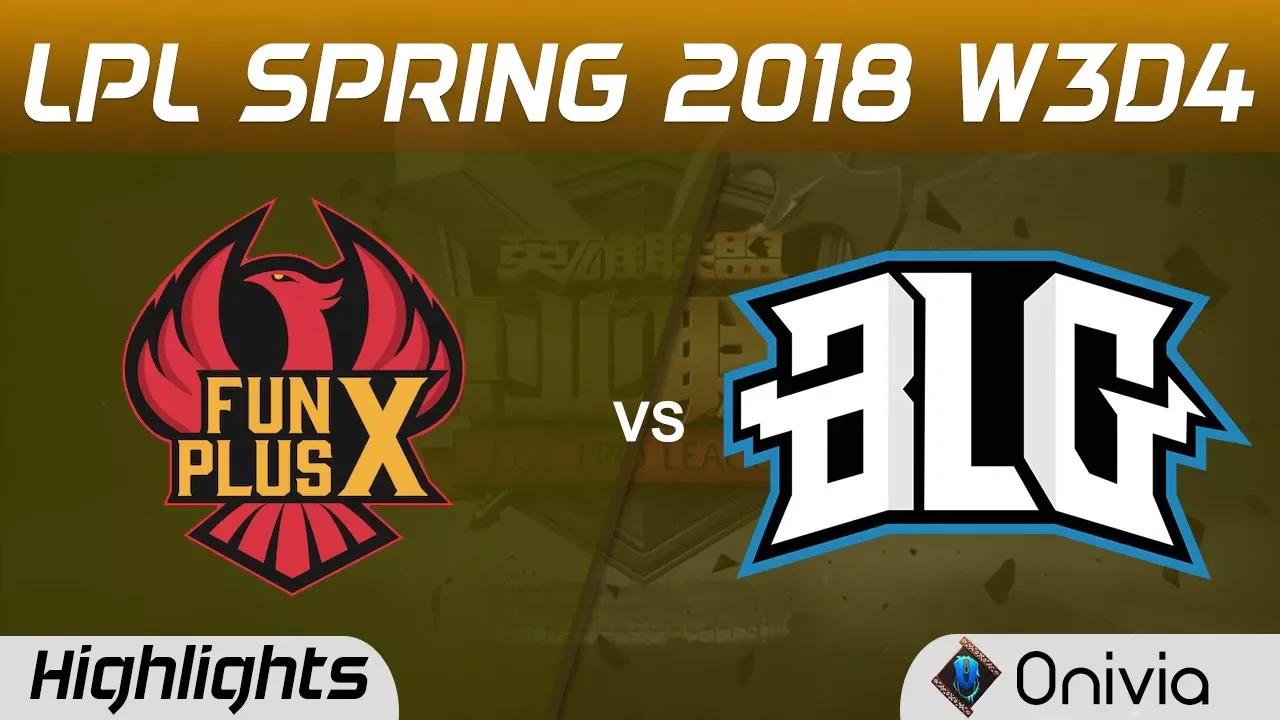 FPX vs BLG Highlights Game 1 LPL Spring 2018 W3D4 FunPlus Phoenix vs Bilibili Gaming by Onivia thumbnail