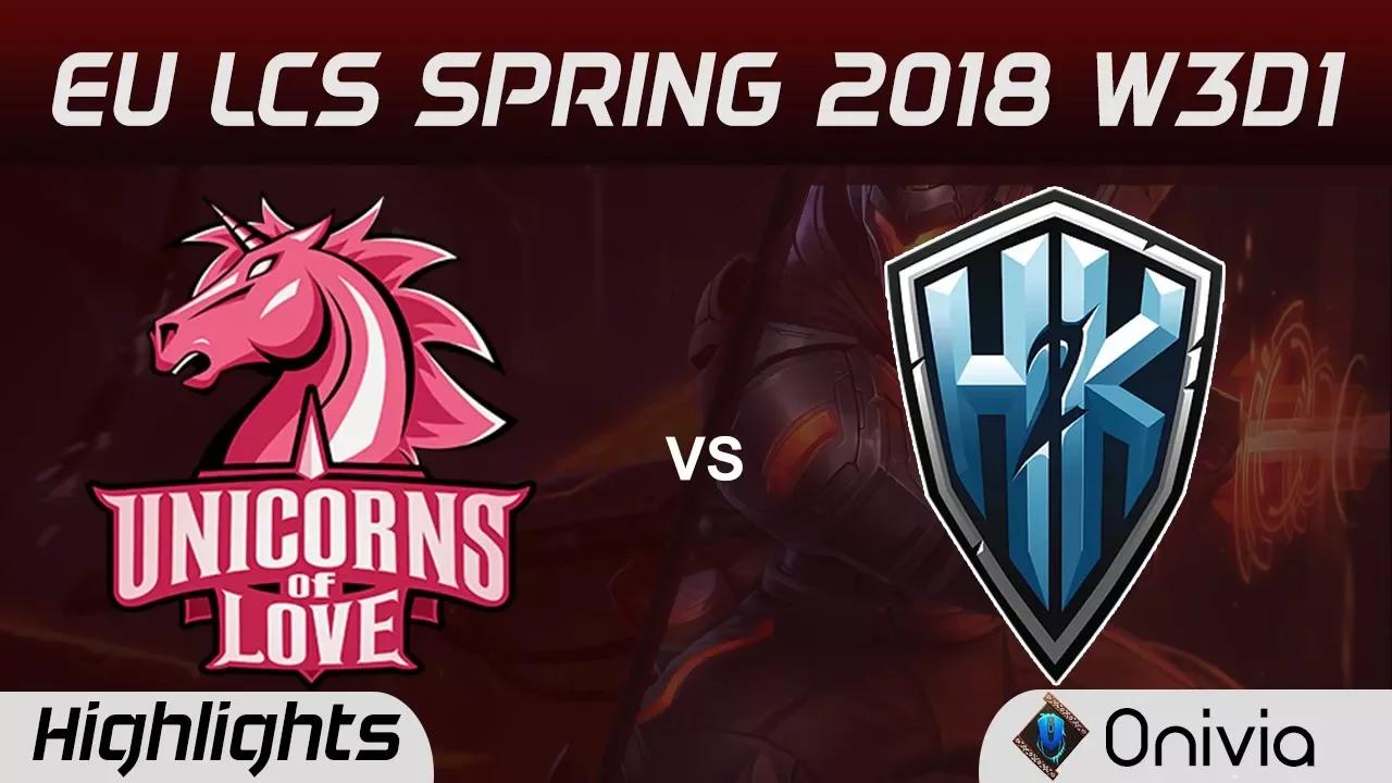 UOL vs H2K Highlights EU LCS Spring 2018 W3D1 Unicorns Of Love vs H2K Gaming by Onivia thumbnail