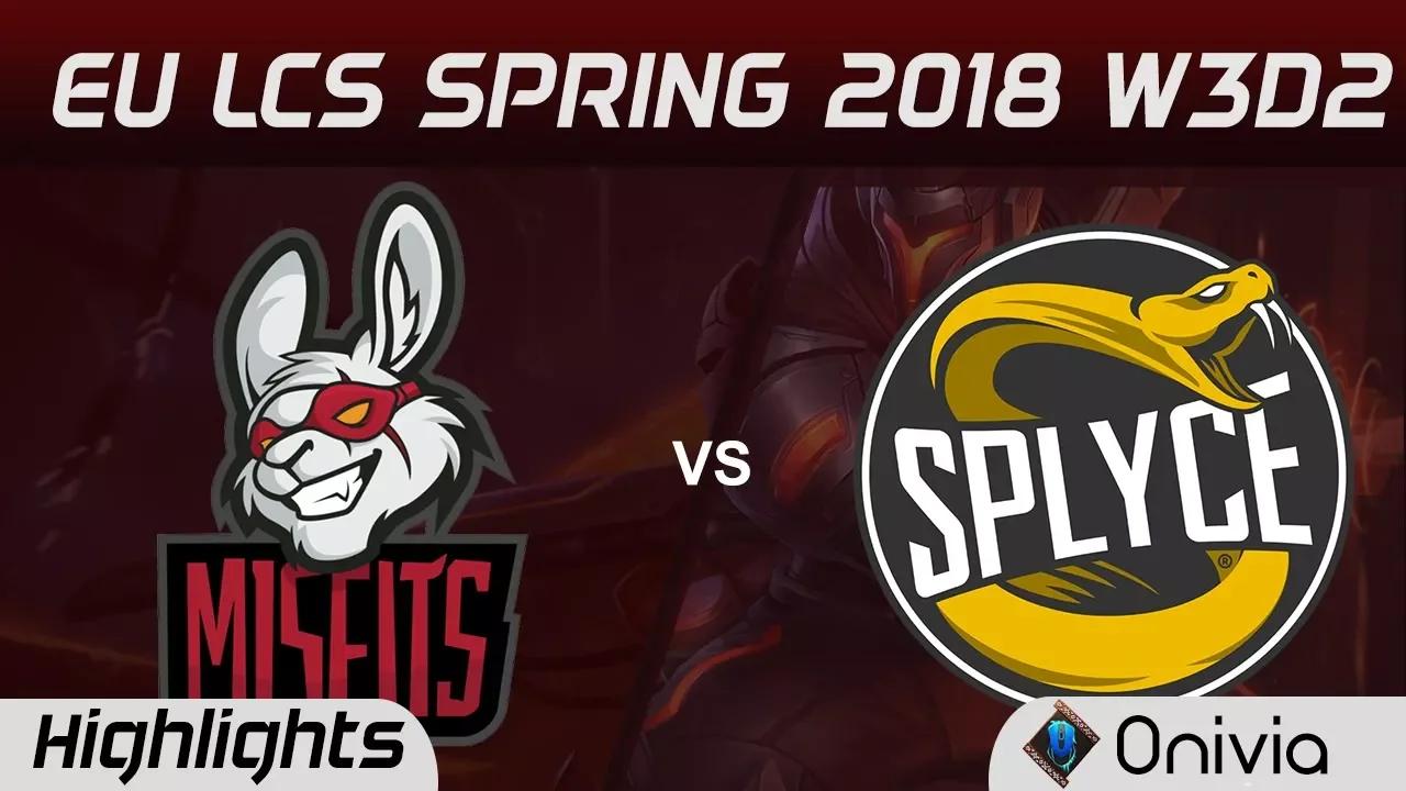 MSF vs SPY Highlights EU LCS Spring 2018 W3D2 Misfits Gaming vs Splyce by Onivia thumbnail