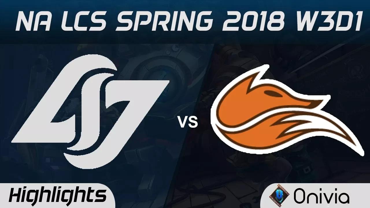 CLG vs FOX Highlights NA LCS Spring 2018 W3D1 Counter Logic Gaming vs Echo Fox by Onivia thumbnail