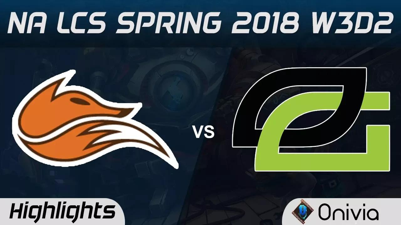 FOX vs OPT Highlights NA LCS Spring 2018 W3D2 Echo Fox vs Optic Gaming by Onivia thumbnail