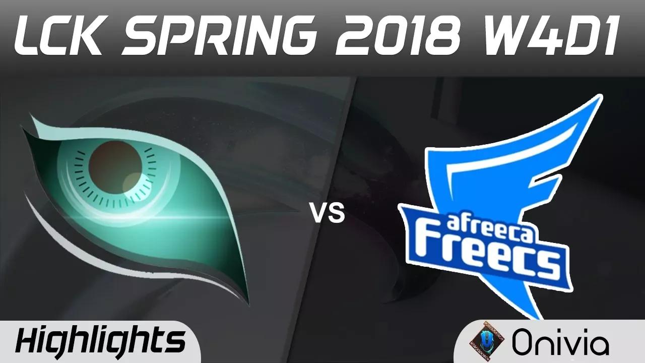 KDM vs AFS Highlights Game 1 LCK Spring 2018 W4D1 Kongdoo Monster vs Afreeca Freecs by Onivia thumbnail