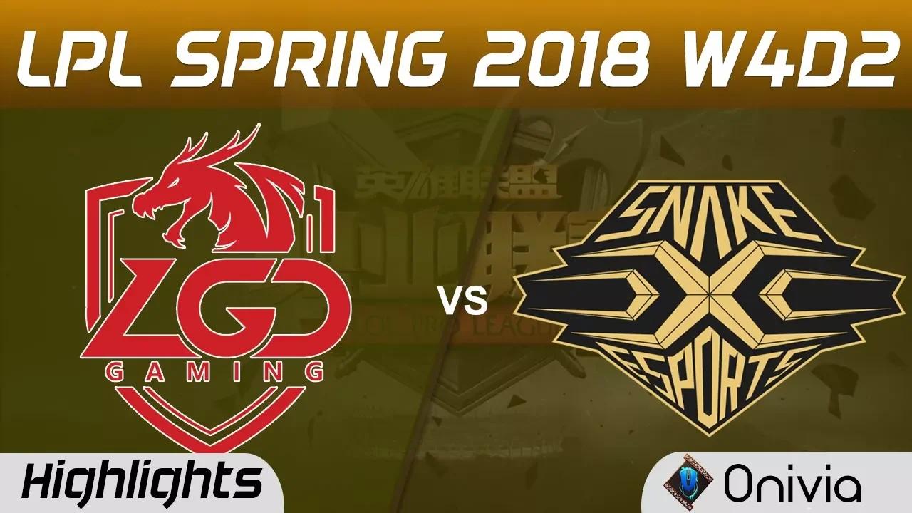 LGD vs SS Highlights Game 2 LPL Spring 2018 W4D2 LGD Gaming vs Snake Esports by Onivia thumbnail