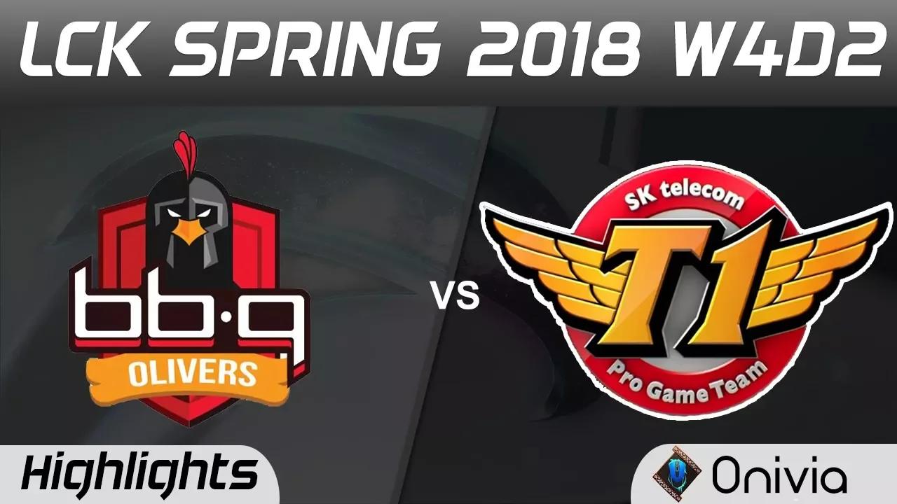 BBQ vs SKT Highlights Game 1 LCK Spring 2018 W4D2 BBQ Olivers vs SKT Telecom T1 by Onivia thumbnail