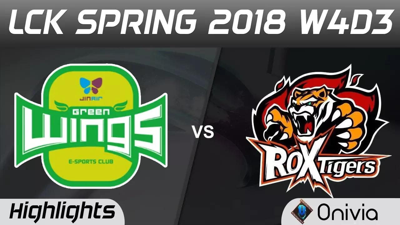 JAG vs ROX Highlights Game 1 LCK Spring 2018 W4D3 Jin Air GreenWings vs ROX Tigers by Onivia thumbnail