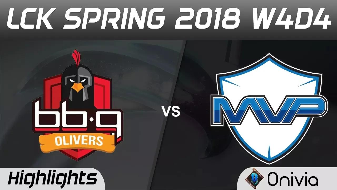 BBQ vs MVP Highlights Game 1 LCK Spring 2018 W4D4 BBQ Olivers vs MVP by Onivia thumbnail