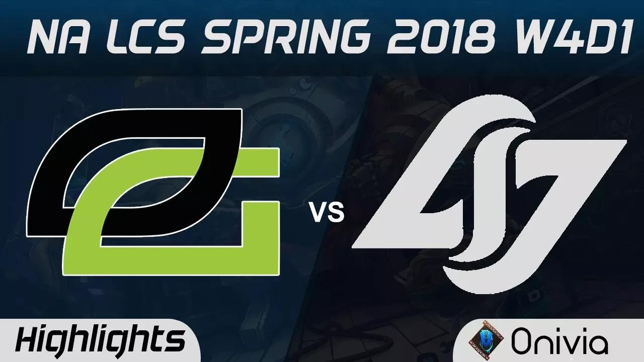 OPT vs CLG Highlights NA LCS Spring 2018 W4D1 Optic Gaming vs Counter Logic Gaming by Onivia thumbnail