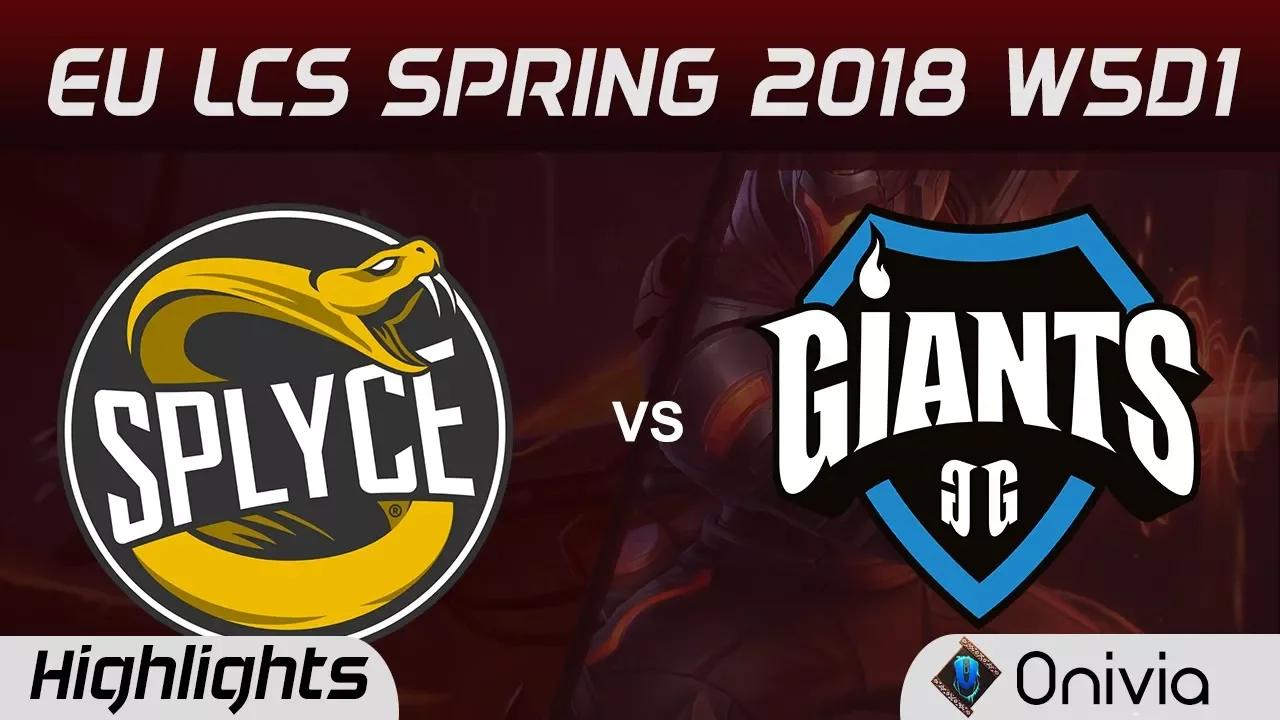 SPY vs GIA Highlights EU LCS Spring 2018 W5D1 Splyce vs Giants Gaming by Onivia thumbnail