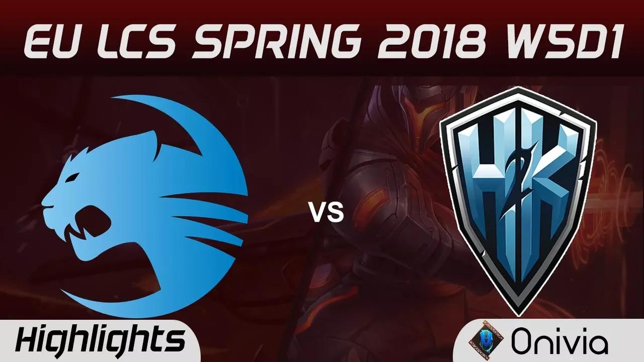 ROC vs H2K Highlights EU LCS Spring 2018 W5D1 Team Roccat vs H2K Gaming by Onivia thumbnail