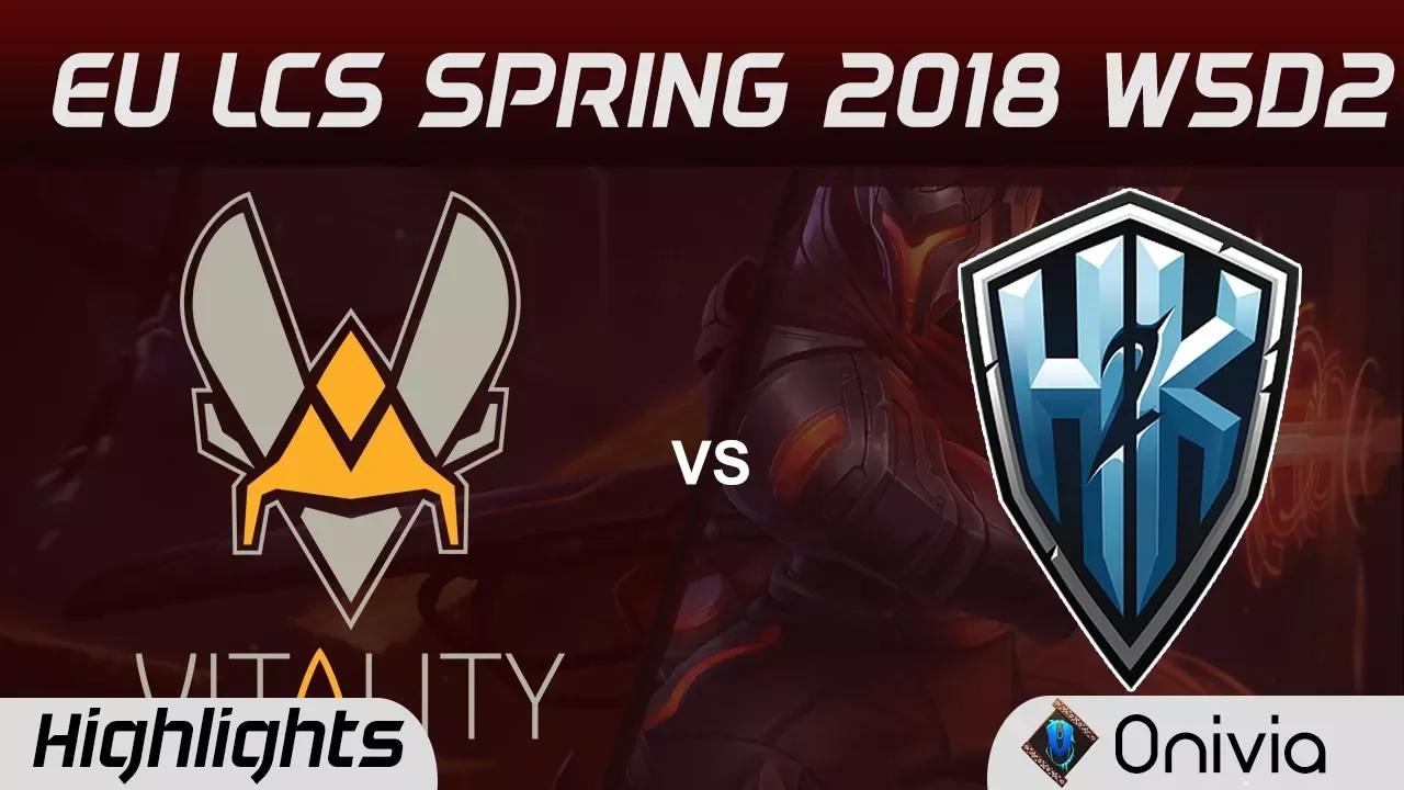 VIT vs H2K Highlights EU LCS Spring 2018 W5D2 Team Vitality vs H2K Gaming Onivia thumbnail