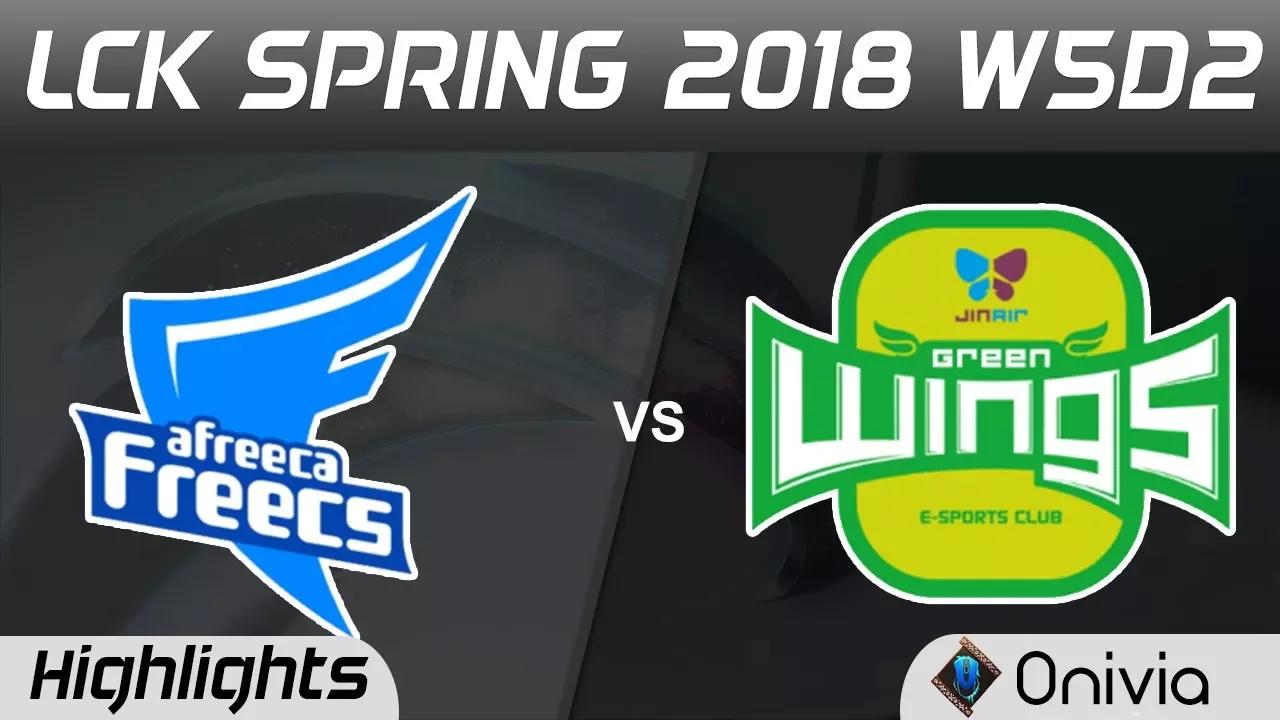 AFS vs JAG Highlights Game 2 LCK Spring 2018 W5D2 Afreeca Freecs vs Jinair Green Wings by Onivia thumbnail