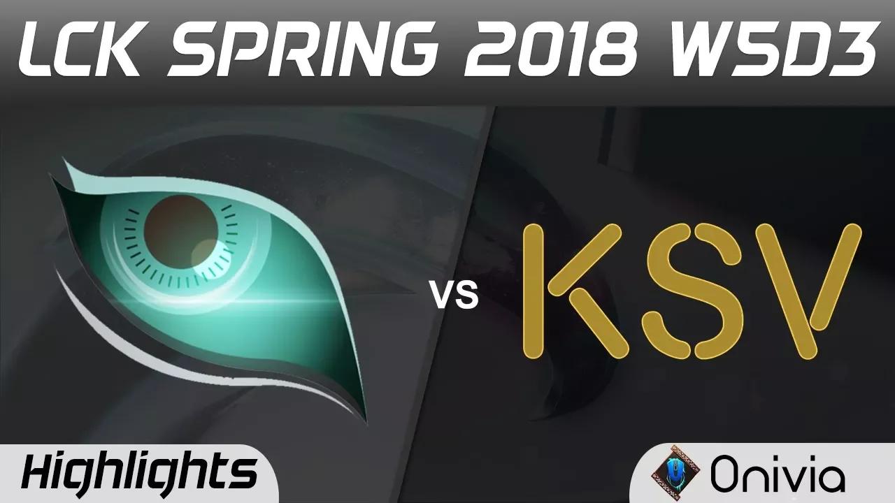 KDM vs KSV Highlights Game 1 LCK Spring 2018 W5D3 Kongdoo Monster vs KSV Esports by Onivia thumbnail