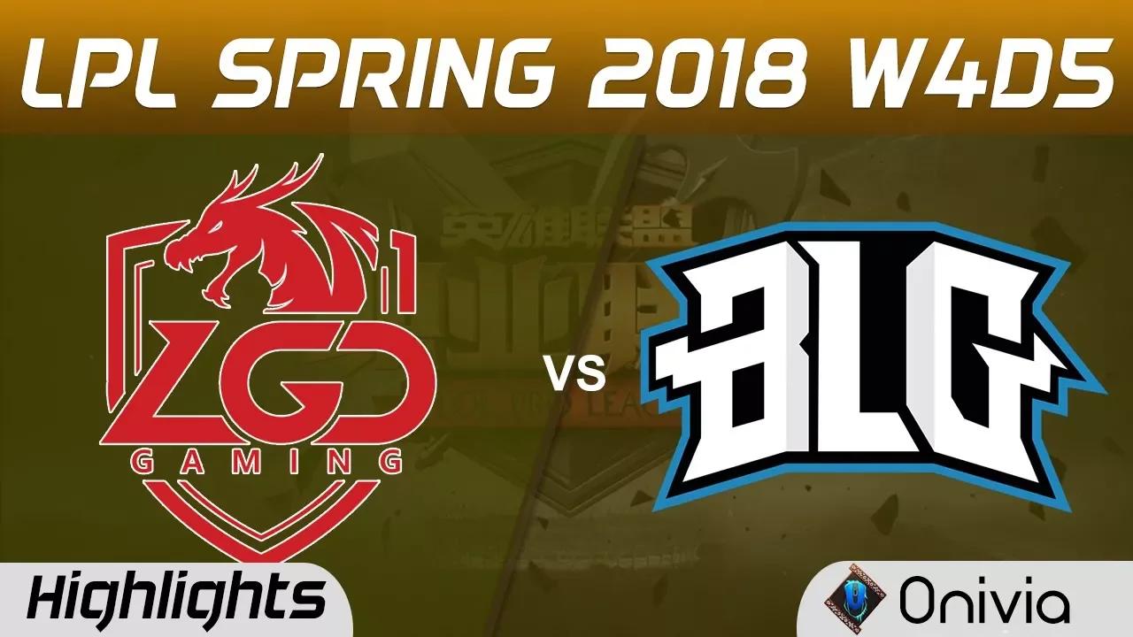 LGD vs BLG Highlights Game 1 LPL Spring 2018 W4D5 LGD Gaming vs Bilibili Gaming by Onivia thumbnail