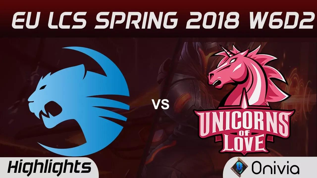 ROC vs UOL Highlights EU LCS Spring 2018 W6D2 Team ROCCAT vs Unicorns Of Love By Onivia thumbnail